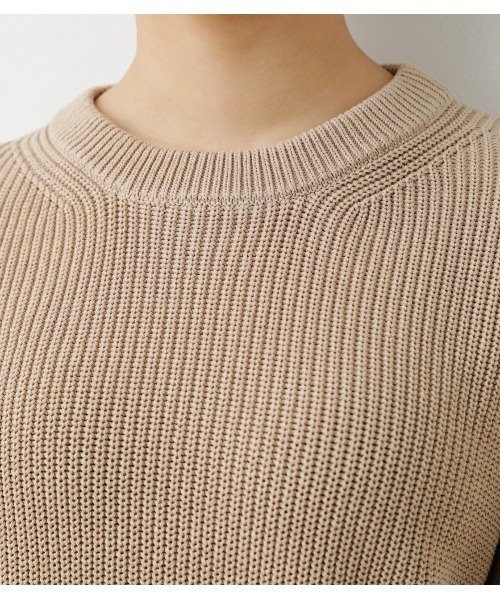 RODEO CROWNS WIDE BOWL(ロデオクラウンズワイドボウル)の「SHARE アゼニットトップス(ニット/セーター・レディース・ネイビー/ベージュ/グリーン・FREE)」の10枚目の写真