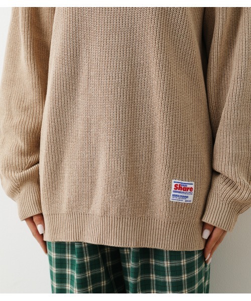 RODEO CROWNS WIDE BOWL(ロデオクラウンズワイドボウル)の「SHARE アゼニットトップス(ニット/セーター・レディース・ネイビー/ベージュ/グリーン・FREE)」の13枚目の写真