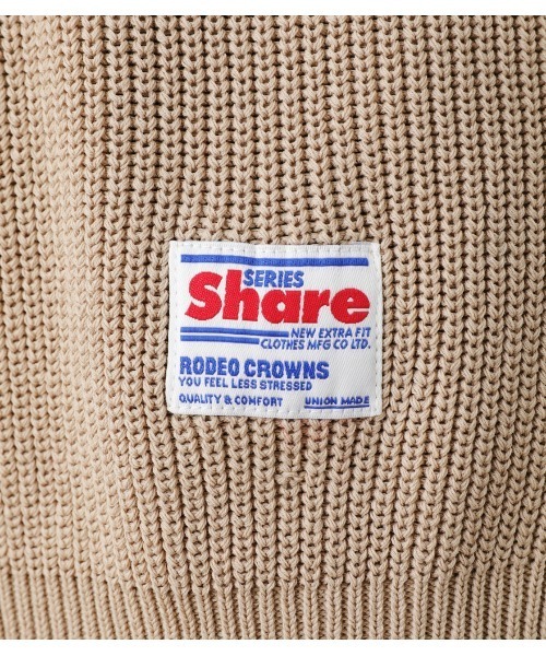 RODEO CROWNS WIDE BOWL(ロデオクラウンズワイドボウル)の「SHARE アゼニットトップス(ニット/セーター・レディース・ネイビー/ベージュ/グリーン・FREE)」の14枚目の写真