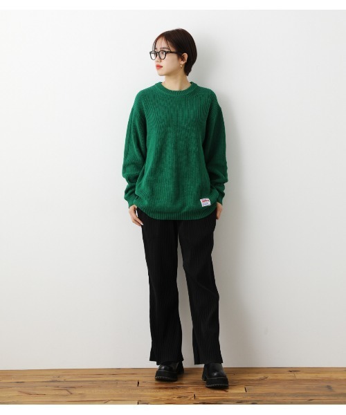 RODEO CROWNS WIDE BOWL(ロデオクラウンズワイドボウル)の「SHARE アゼニットトップス(ニット/セーター・レディース・ネイビー/ベージュ/グリーン・FREE)」の15枚目の写真