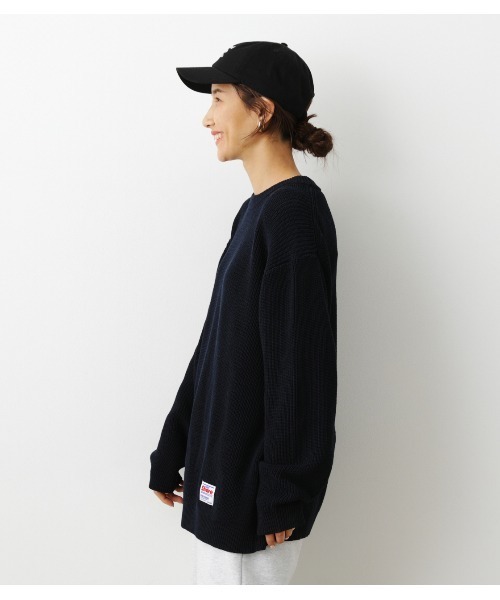 RODEO CROWNS WIDE BOWL(ロデオクラウンズワイドボウル)の「SHARE アゼニットトップス(ニット/セーター・レディース・ネイビー/ベージュ/グリーン・FREE)」の19枚目の写真