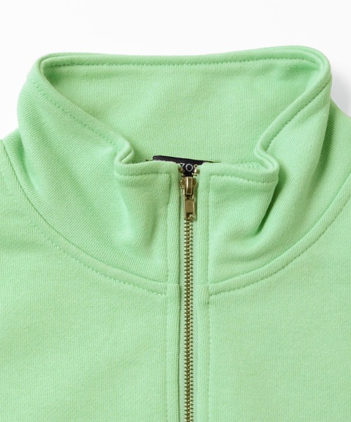 GLAZOS（グラソス）の「裏毛・ハーフジップトレーナー【セットアップ対応】（スウェット・キッズ・ブラック/ライトグリーン/ベージュ系その他・130cm/140cm/150cm/160cm/170cm）」の16枚目の写真