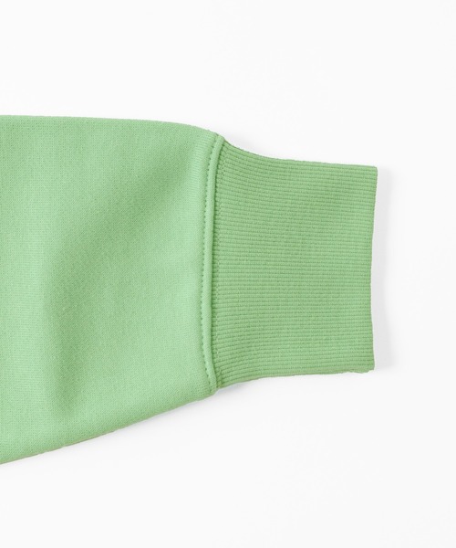 GLAZOS（グラソス）の「裏毛・ハーフジップトレーナー【セットアップ対応】（スウェット・キッズ・ブラック/ライトグリーン/ベージュ系その他・130cm/140cm/150cm/160cm/170cm）」の5枚目の写真