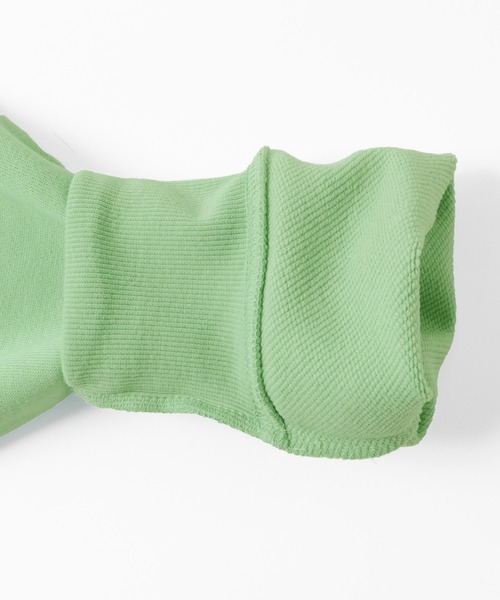 GLAZOS（グラソス）の「裏毛・ハーフジップトレーナー【セットアップ対応】（スウェット・キッズ・ブラック/ライトグリーン/ベージュ系その他・130cm/140cm/150cm/160cm/170cm）」の11枚目の写真