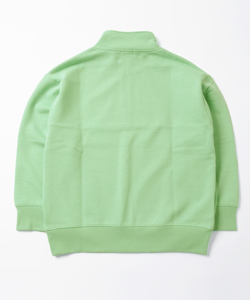 GLAZOS（グラソス）の「裏毛・ハーフジップトレーナー【セットアップ対応】（スウェット・キッズ・ブラック/ライトグリーン/ベージュ系その他・130cm/140cm/150cm/160cm/170cm）」の14枚目の写真