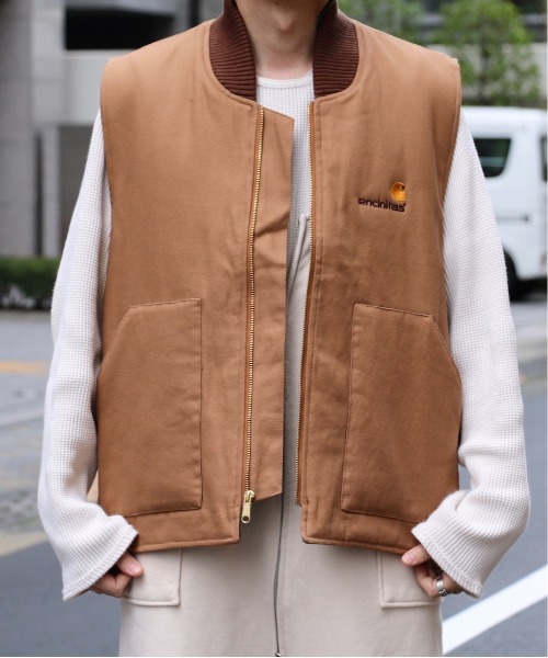 THRIFTY LOOK（スリフティールック）の「THRIFTY LOOK/スリフティールック DUMMY CO LODESTAR DUCK VEST MADE BY TRI MOUNTAIN ダックベストトライマウンテン（ベスト・メンズ・ブラウン・LARGE/MEDIUM）」の6枚目の写真