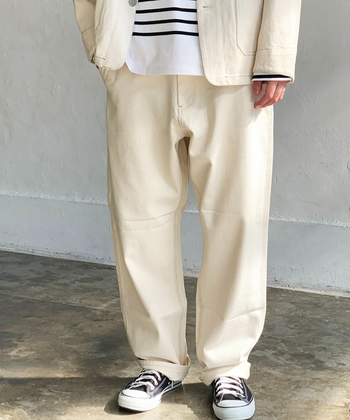 SMITH'S(スミス)の「SMITH'S AMERICAN CHARIE PANTS(カーゴパンツ・メンズ・ブラック/アイボリー・MEDIUM/LARGE/S)」の2枚目の写真