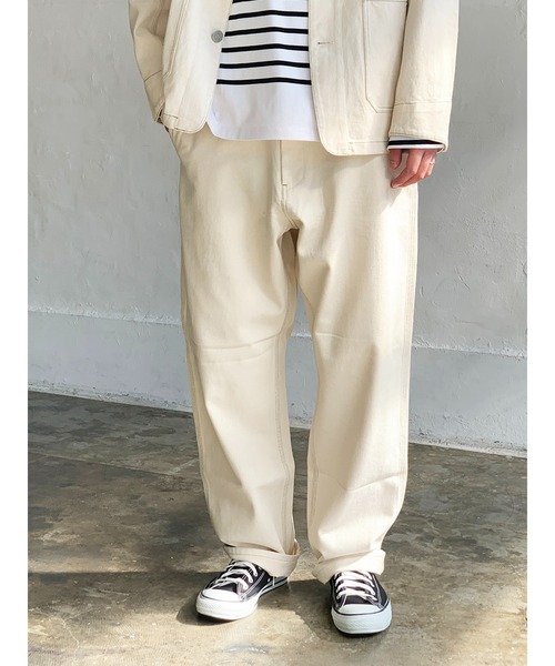 SMITH'S(スミス)の「SMITH'S AMERICAN CHARIE PANTS(カーゴパンツ・メンズ・ブラック/アイボリー・MEDIUM/LARGE/S)」の3枚目の写真