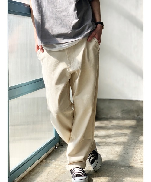 SMITH'S(スミス)の「SMITH'S AMERICAN CHARIE PANTS(カーゴパンツ・メンズ・ブラック/アイボリー・MEDIUM/LARGE/S)」の4枚目の写真