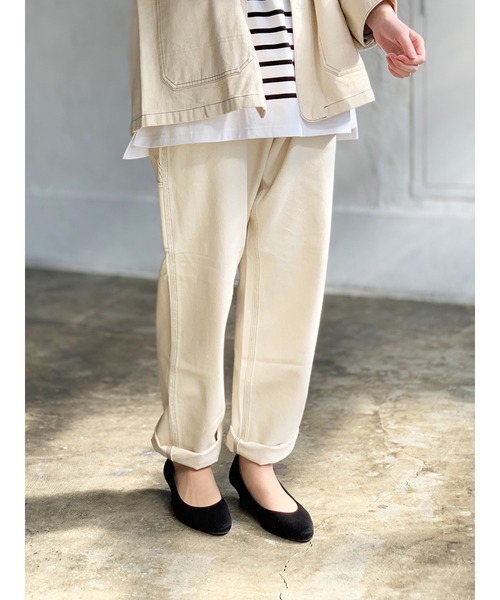 SMITH'S(スミス)の「SMITH'S AMERICAN CHARIE PANTS(カーゴパンツ・メンズ・ブラック/アイボリー・MEDIUM/LARGE/S)」の6枚目の写真