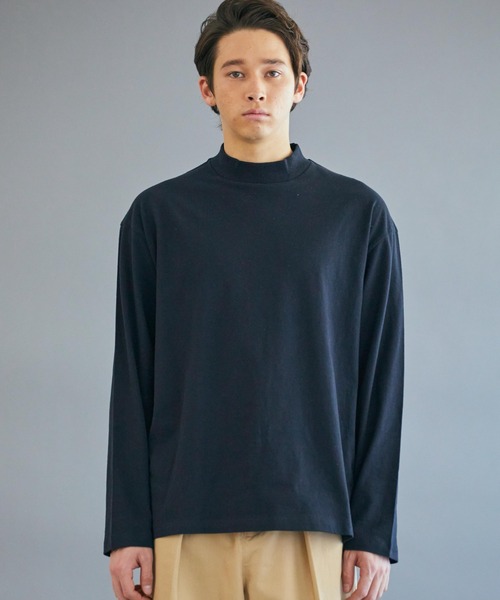 WEGO（ウィゴー）の「WEGO/スタンダードモックネックT（Tシャツ/カットソー・メンズ・ホワイト/ブラック・LARGE/MEDIUM/SMALL）」の8枚目の写真