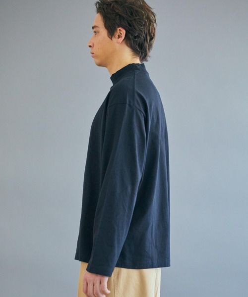 WEGO（ウィゴー）の「WEGO/スタンダードモックネックT（Tシャツ/カットソー・メンズ・ホワイト/ブラック・LARGE/MEDIUM/SMALL）」の10枚目の写真