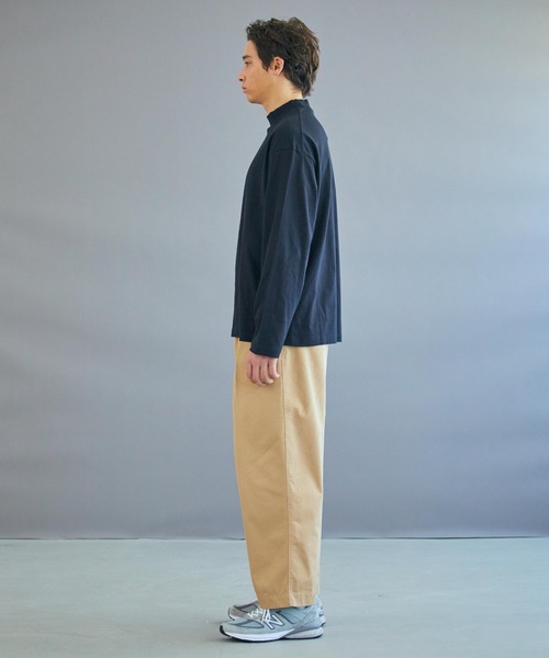 WEGO（ウィゴー）の「WEGO/スタンダードモックネックT（Tシャツ/カットソー・メンズ・ホワイト/ブラック・LARGE/MEDIUM/SMALL）」の14枚目の写真