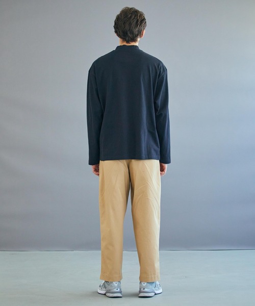 WEGO（ウィゴー）の「WEGO/スタンダードモックネックT（Tシャツ/カットソー・メンズ・ホワイト/ブラック・LARGE/MEDIUM/SMALL）」の15枚目の写真