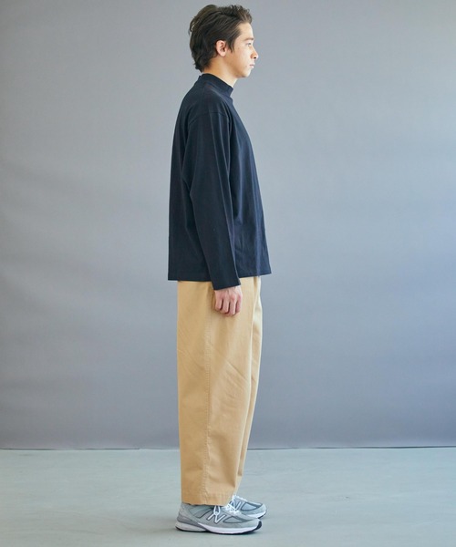 WEGO（ウィゴー）の「WEGO/スタンダードモックネックT（Tシャツ/カットソー・メンズ・ホワイト/ブラック・LARGE/MEDIUM/SMALL）」の16枚目の写真