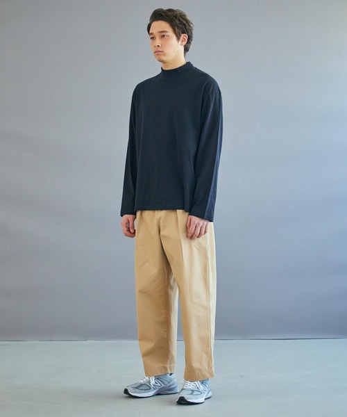 WEGO（ウィゴー）の「WEGO/スタンダードモックネックT（Tシャツ/カットソー・メンズ・ホワイト/ブラック・LARGE/MEDIUM/SMALL）」の13枚目の写真