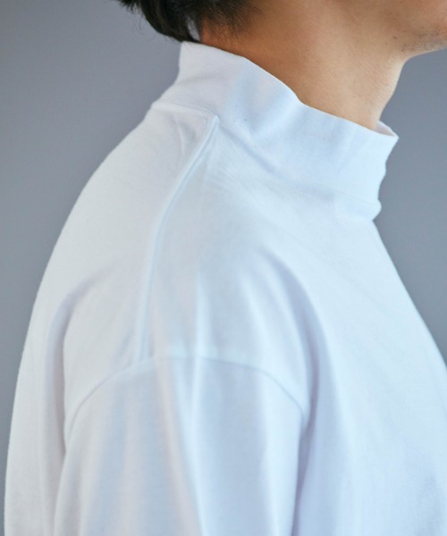 WEGO（ウィゴー）の「WEGO/スタンダードモックネックT（Tシャツ/カットソー・メンズ・ホワイト/ブラック・LARGE/MEDIUM/SMALL）」の17枚目の写真