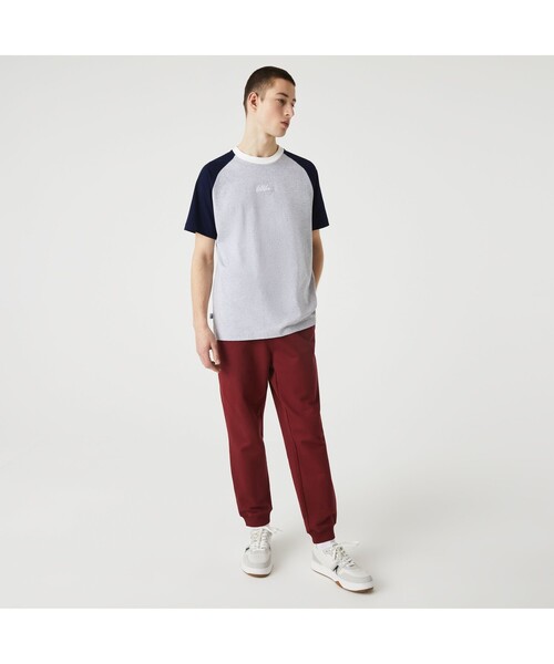 LACOSTE L!VE（ラコステライブ）の「ラコステライブ ラグランスリーブTシャツ（Tシャツ/カットソー・メンズ・ホワイト/グレー・S/M/L/XS）」の10枚目の写真