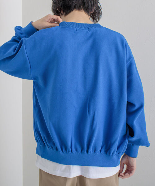 GLOSTER（グロスター）の「《カーディガン＋カットソーの2点SET》レイヤードカーディガン【WEB限定カラーあり】（カーディガン/ボレロ・メンズ・ネイビー/ブルー/グリーン/ミント/シルバーグレー・MEDIUM/LARGE）」の10枚目の写真