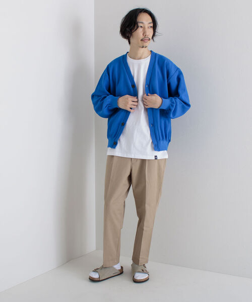 GLOSTER（グロスター）の「《カーディガン＋カットソーの2点SET》レイヤードカーディガン【WEB限定カラーあり】（カーディガン/ボレロ・メンズ・ネイビー/ブルー/グリーン/ミント/シルバーグレー・MEDIUM/LARGE）」の13枚目の写真