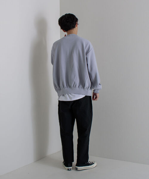 GLOSTER（グロスター）の「《カーディガン＋カットソーの2点SET》レイヤードカーディガン【WEB限定カラーあり】（カーディガン/ボレロ・メンズ・ネイビー/ブルー/グリーン/ミント/シルバーグレー・MEDIUM/LARGE）」の22枚目の写真