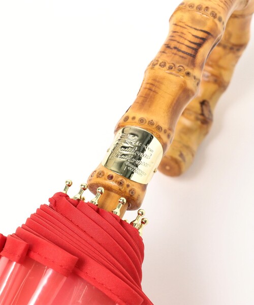 Traditional Weatherwear(トラディショナルウェザーウェア)の「Traditional Weatherwear / バンブー ビニール傘(長傘・レディース・ホワイト/ブラウン/ブルー/ブラック系その他4/レッド・ONE SIZE)」の17枚目の写真