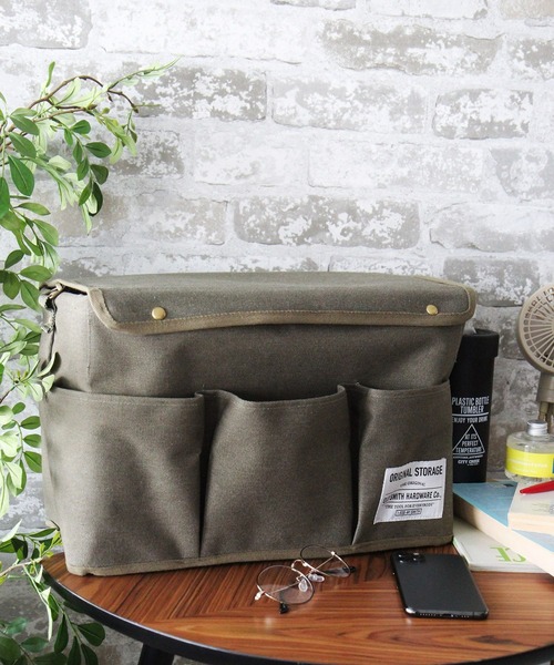 OLD SMITH]ファブリックショルダー付きストレージ（収納グッズ）｜niko