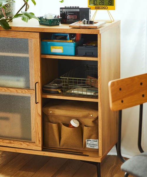 OLD SMITH]ファブリックショルダー付きストレージ（収納グッズ）｜niko