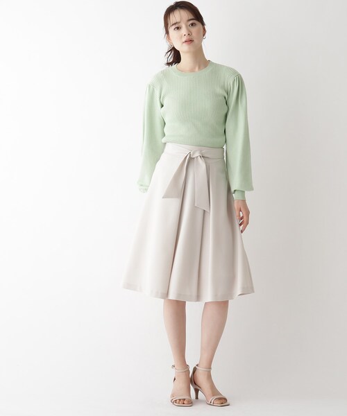 index（インデックス）の「◆Reflax(R)アムンゼンフレアスカート【WEB限定サイズ】（スカート・レディース・ネイビー/ライトグレー/グリーン系・40/38/36/42）」の11枚目の写真