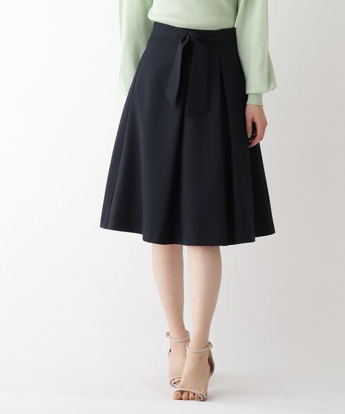 index（インデックス）の「◆Reflax(R)アムンゼンフレアスカート【WEB限定サイズ】（スカート・レディース・ネイビー/ライトグレー/グリーン系・40/38/36/42）」の7枚目の写真