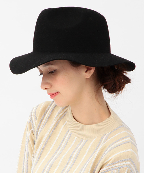 Another Edition(アナザーエディション)の「プレーンツバヒロナカオレハット/AE PLN ツバヒロナカオレHAT(ハット・レディース・ブラック/グレー/ナチュラル・フリー)」の1枚目の写真