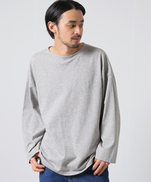 【j.s.homestead】YAK/COTTON JERSEY ボートネックL/STシャツ