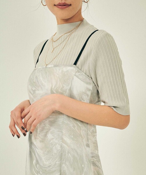 CITY TOKYO（シティトウキョウ）の「【洗濯機洗い可能】ZOE ART キャミワンピース【A＋TOKYO / エープラストウキョウ】（ワンピース・レディース・グレー/その他2・1/2）」の13枚目の写真