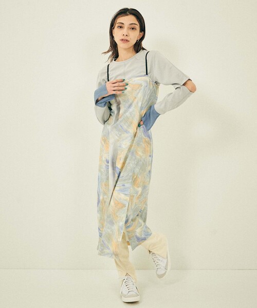 CITY TOKYO（シティトウキョウ）の「【洗濯機洗い可能】ZOE ART キャミワンピース【A＋TOKYO / エープラストウキョウ】（ワンピース・レディース・グレー/その他2・1/2）」の17枚目の写真