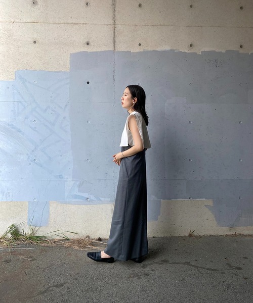 y/m by RIKA(イムバイリカ)の「ブロードケープノースリーブラウス(シャツ/ブラウス・レディース・グリーン/ブラック/オフホワイト・FREE)」の21枚目の写真