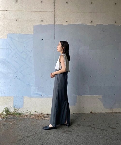 y/m by RIKA(イムバイリカ)の「ブロードケープノースリーブラウス(シャツ/ブラウス・レディース・グリーン/ブラック/オフホワイト・FREE)」の22枚目の写真