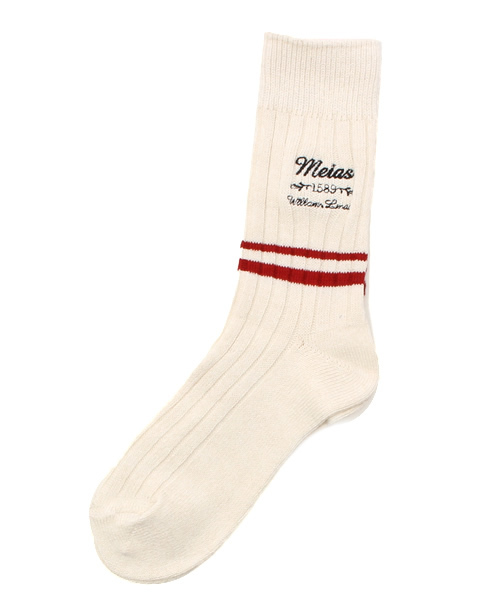 WEGO（ウィゴー）の「WEGO/刺繍2ラインソックス（ソックス/靴下・レディース・ブラック/グレー/レッド・FREE）」の3枚目の写真