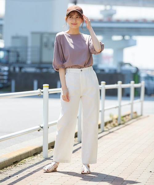 Honeys（ハニーズ）の「デニムストレートパンツ（デニムパンツ・レディース・ブラック/インディゴブルー/ブルー/オフホワイト・LL/SS/S/M/L）」の5枚目の写真