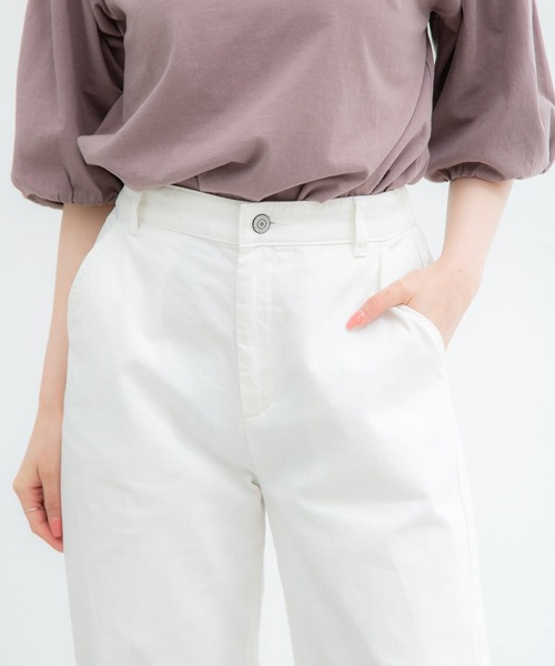 Honeys（ハニーズ）の「デニムストレートパンツ（デニムパンツ・レディース・ブラック/インディゴブルー/ブルー/オフホワイト・LL/SS/S/M/L）」の12枚目の写真