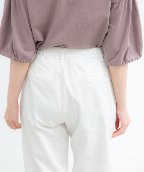 Honeys（ハニーズ）の「デニムストレートパンツ（デニムパンツ・レディース・ブラック/インディゴブルー/ブルー/オフホワイト・LL/SS/S/M/L）」の13枚目の写真