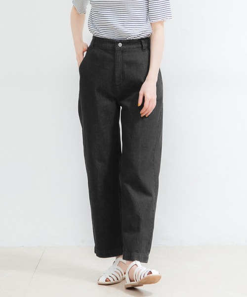 Honeys（ハニーズ）の「デニムストレートパンツ（デニムパンツ・レディース・ブラック/インディゴブルー/ブルー/オフホワイト・LL/SS/S/M/L）」の22枚目の写真