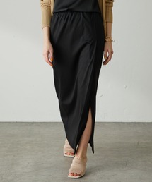 COLLAGE GALLARDAGALANTE | スニーカーにヒールに合うカットスリットタイトスカート/手洗い可(スカート)