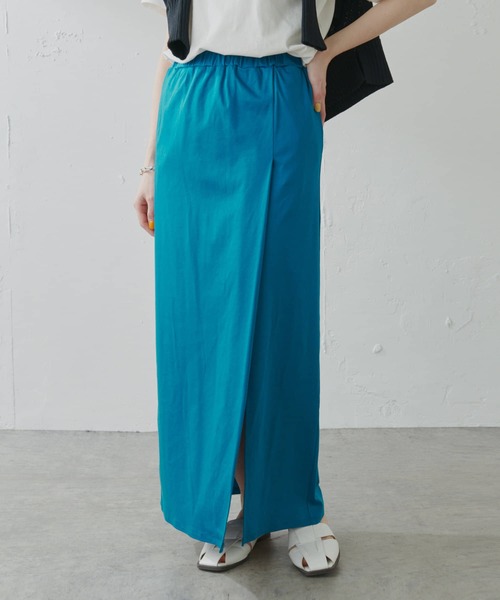 COLLAGE GALLARDAGALANTE（コラージュガリャルダガランテ）の「スニーカーにヒールに合うカットスリットタイトスカート/手洗い可（スカート・レディース・ブラック/ベージュ/ブルー・FREE）」の9枚目の写真