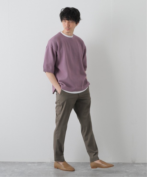 EDIFICE（エディフィス）の「C/F シャークスキン テーパード パンツ（その他パンツ・メンズ・ブラウン/カーキ/ネイビー/ベージュ系その他・LARGE/X-LARGE/MEDIUM/SMALL）」の19枚目の写真