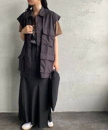 [ROTHCO/ロスコ] BDUミリタリーシャツ リメイクベスト