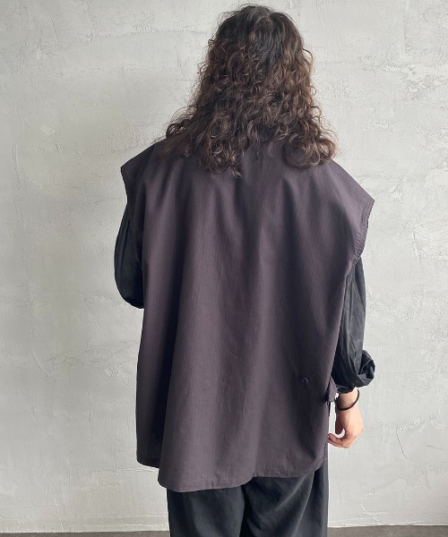 ROTHCO（ロスコ）の「[ROTHCO/ロスコ] BDUミリタリーシャツ リメイクベスト（ベスト・レディース・オリーブ/ブラック・L/XL）」の11枚目の写真