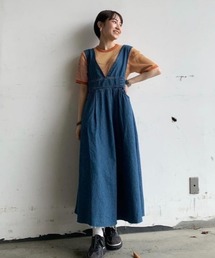 RODEO CROWNS WIDE BOWL | デニムサロペットワンピース(ワンピース)