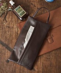 sankyo shokai（サンキョウショウカイ）の「[mieno]牛革レザーティッシュカバー（インテリア雑貨）」