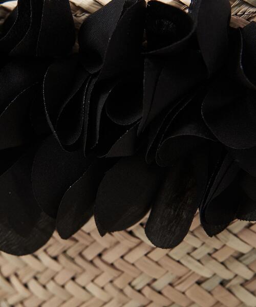 ODETTE E ODILE（オデットエオディール）の「ペタルバスケット（かごバッグ・レディース・ブラック/ベージュ・FREE）」の8枚目の写真