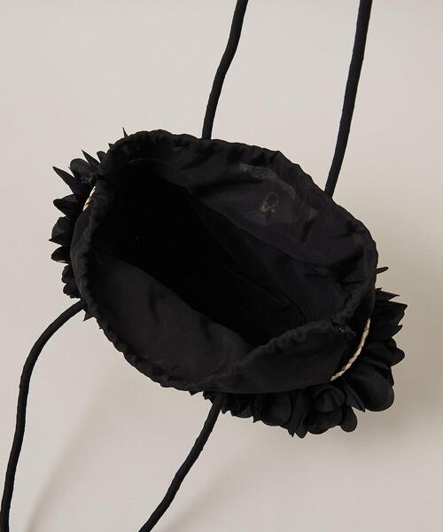 ODETTE E ODILE（オデットエオディール）の「ペタルバスケット（かごバッグ・レディース・ブラック/ベージュ・FREE）」の9枚目の写真